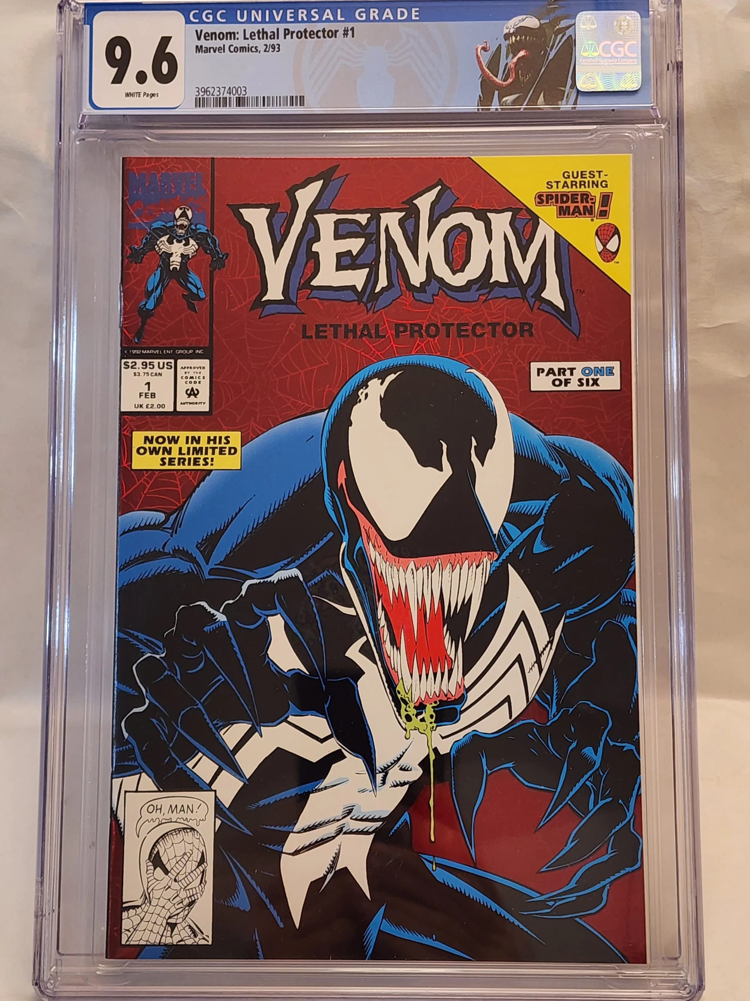 CGC 9.6 Venom Lethal Protector #1 — Earthquake Comics